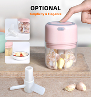 250Ml Mini Draagbare Elektrische Shredder Smart Food Processor Chopper Voor Vetables Vlees Knoflook Grinder Ui Shredder Draadloze Usb