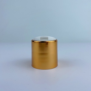 Tapa de rosca de plástico dorado brillante 24/410 para botella de champú, tapa metálica para botella de champú y loción, muestra gratuita - Product Image 5