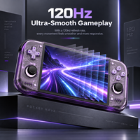 Console portable rétro Retroid Pocket Nova avec écran AMOLED 4:3, joystick à effet Hall, refroidissement actif, batterie 5000 mAh, lecteur de jeux d'émulation portable