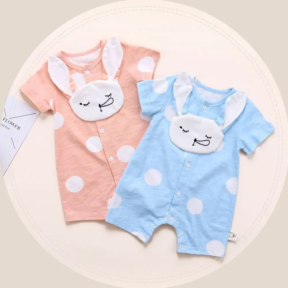 Patronen Gratis Baby Kleding Groothandel Effen Kleur Bamboe Leuke Baby Baby Meisje Rompertjes