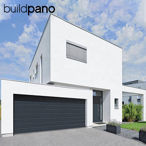 Puertas de <span class=keywords><strong>Garaje</strong></span> Modernas Chinas Automáticas, <span class=keywords><strong>Seccionales</strong></span>, Dobles, de Aleación de Aluminio, Plegables, Impermeables, para Uso Doméstico, Terminadas - Product Image 1