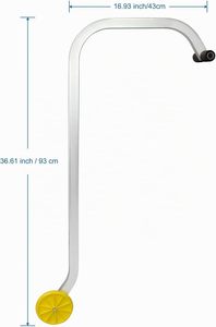 Support de fixation robuste pour échelle de toit avec roue, en aluminium, pour échelle de sécurité - Vente en gros - Product Image 2