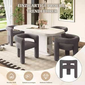 Fauteuil Teddy Ergonomique Premium - Design Moderne Confort Maximal Portable pour la Maison, le <span class=keywords><strong>Bureau</strong></span>, la Chambre à Coucher, le Salon Utilisation Polyvalente Tout-Terrain - Product Image 5