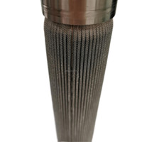 Filtre à huile cylindrique plissé en acier inoxydable CFYT 304/316, maille frittée, débit 150 PSI, certifié ISO9001, 1-300