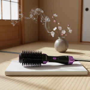 0728 Professional Ceramic Straightening Comb Smart Heat Adjustable Brush Iron Hair Straightener Curler <b>Tool</b> - Product Image 3