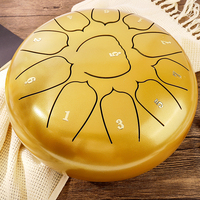 10 Inch 11 Tone Tongue Drum Handpan Ethereal Drum Professional Musical Instruments Educational Steel Drums