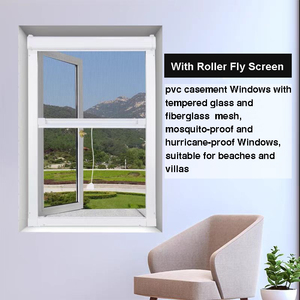 Uitzonderlijke Moderne Orkaan Impact Pvc En Vinyl Frame Swing Openslaande Ramen Dubbel Gehard Glas Voor Thermische Efficiëntie - Product Image 6