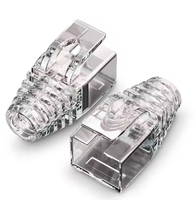 Anpassbare Farbige RJ45 Zugentlastungshülsen Cat6 Ethernet-Anschlussabdeckungen Modulare Steckerschutzkappen-Mehrfarbige Telekom-Teile