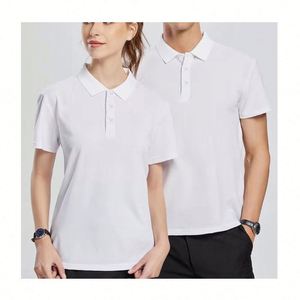 Polo de travail unisexe en polyester uni à séchage rapide, personnalisable OEM/ODM pour entreprise, idéal pour le golf - Product Image 1