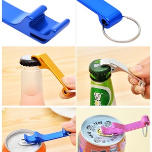 Nickel Colorful Plate Aluminum Beer Bottle Opener Keychain <b>Cheap</b> Custom Logo Blank Metal Bottle Opener - Product Image 6