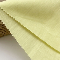 Tissu en coton biologique et lin, mélange de lyocell tissé pour vêtements