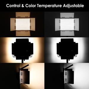 Kit d'éclairage vidéo <span class=keywords><strong>Neewer</strong></span> à double couleur avec 2 lampes <span class=keywords><strong>LED</strong></span> 660 et support, incluant 3200-5600K CRI 96 pour la photographie et la vidéo en studio - Product Image 5