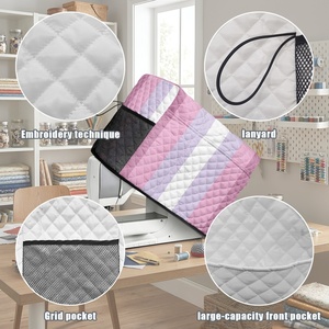 Funda acolchada personalizada con estampado arcoíris gay bigender y femenino para máquina de coser doméstica, para almacenamiento prolongado. - Product Image 5