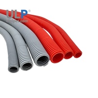 Conduit ondulé en PVC/UPVC gris orange AS/NZS 2053, résistant au feu, flexible, robuste, pour applications électriques, 20 mm, 25 mm, 32 mm