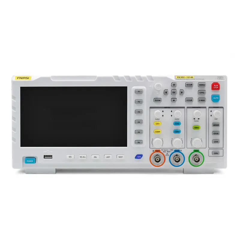 FNIRSI-1014D Dual Channel Digital Storage Oscilloscope 100MHz 1GSa/s Signal Générateur avec 7 "Couleur LCD