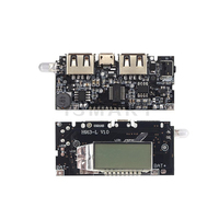 Module de charge numérique LCD avec double port USB 5V 1A 2.1A pour batterie au lithium 18650, chargeur de batterie externe mobile