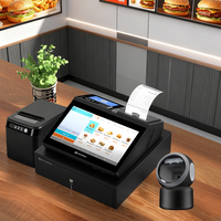 POS-терминал OEM с сенсорным экраном, ОС Windows 11, моноблок, кассовый аппарат с принтером 80 мм и автоотрезчиком для ресторанов
