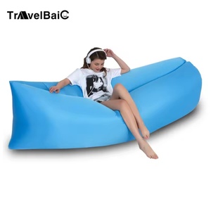 Baichuang hiện đại đôi người ngoài trời Inflatable sofa không khí Lounger có thể gập lại cắm trại đồ nội thất Polyester - Product Image 1
