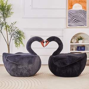 Đơn lười biếng ghế đáng yêu trẻ em 'thiên Nga sang trọng Chaise phòng chờ ghế thoải mái với thiết kế thiên nga độc đáo - Product Image 3