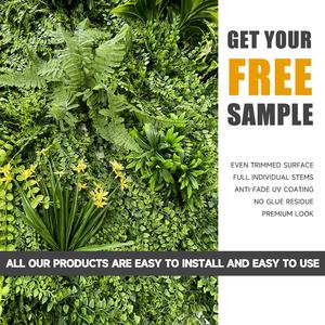 لوحة سياج اصطناعية فاخرة من DYG، حديقة عمودية من البلاستيك PE، جدار نباتي للديكور الخارجي للمنزل، معتمد ضد الأشعة فوق البنفسجية - Product Image 6