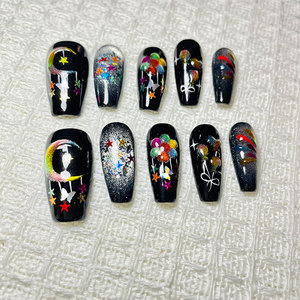 Uñas postizas hechas a mano-Efecto Ojo de Gato - Product Image 5