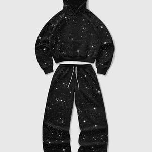 Novedad 2026: Chándales Transpirables Personalizados con Pedrería, Diseño Extragrande con Pedrería en Toda la Prenda para Hombre, Ropa Deportiva - Product Image 3