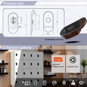 कार्यालय फ़ाइल ट्यूया वायरलेस फिंगर स्मार्ट लॉक सिस्टम डिजिटल कैबिनेट ने कैबिनेट nfc Rfid बायोमेट्रिक फिंगरप्रिंट लॉकर लॉक - Product Image 4