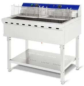 76L công suất lớn đôi xe tăng hai giỏ gà rán cửa hàng thương mại điện hai bể nồi chiên sâu - Product Image 1