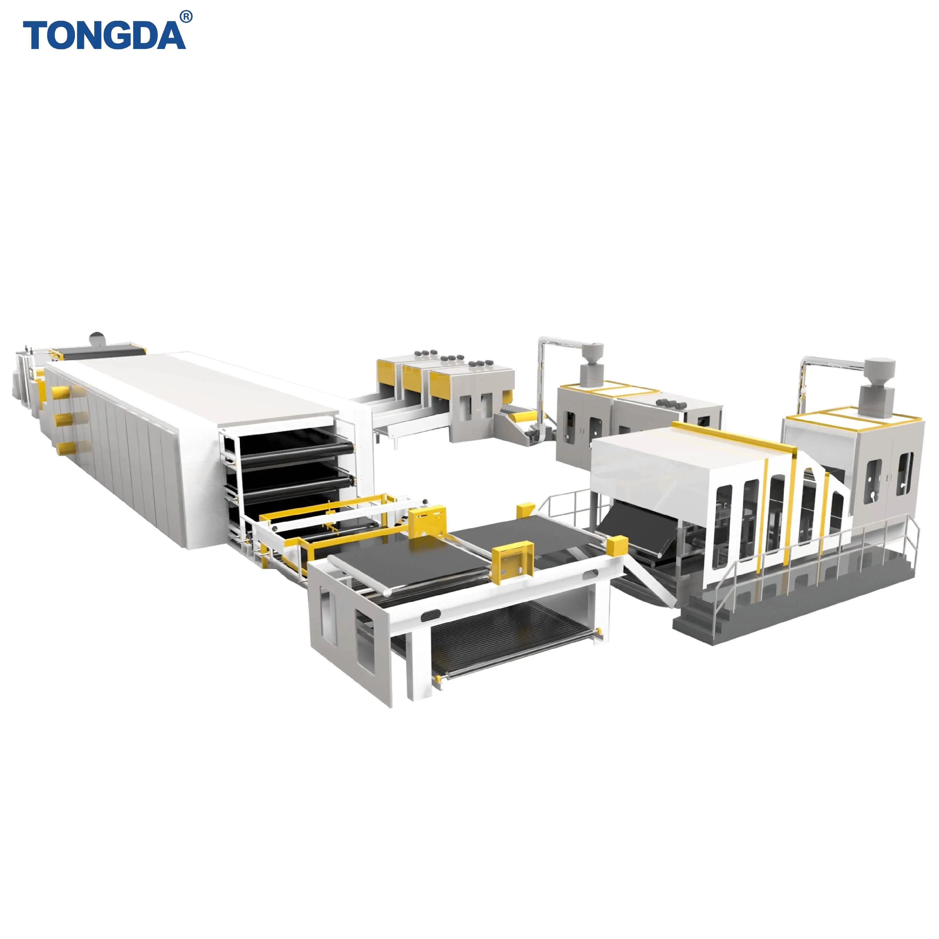 Nonwoven production line thermal bonded heating oventhermo bonding carpet making nonwoven machine