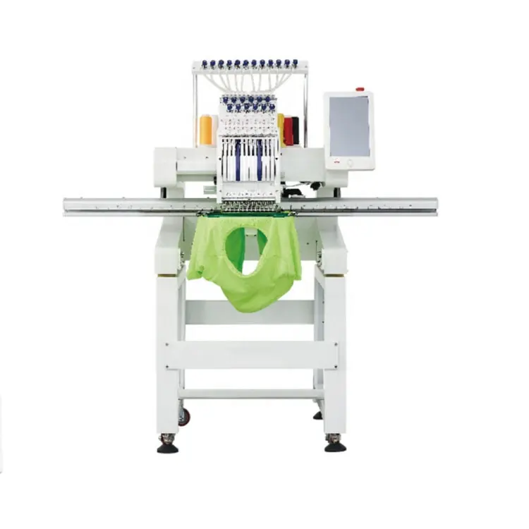 YS-1201CT Embroidery machine hat T-shirt leather fabric production boutique supplier high quality embroidery machine