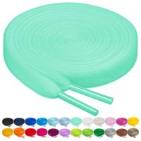 Cordones Planos de Color Personalizado a la Moda con Dijes, Cordones Elásticos de Poliéster Unisex para Zapatos Deportivos y Casuales