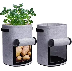 Penjualan terlaris tas tanaman tumbuh Pot kentang sayuran tas tumbuh vertikal tas bibit untuk taman rumah