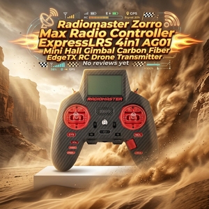 Zorro Max Funkfernsteuerung ExpressLRS 4in1 <span class=keywords><strong>AG01</strong></span> <span class=keywords><strong>Mini</strong></span> Hall Gimbal Carbon Fiber EdgeTX RC Sender - Product Image 1