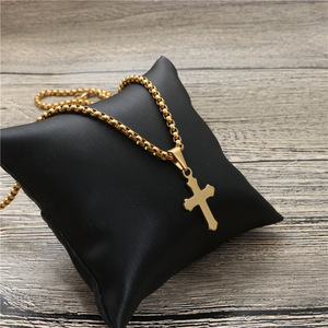 <b>Cross</b> Pendant Necklace Zinc Alloy Unisex Fashion Jewelry Gift - Product Image 3
