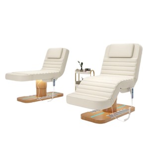 Super Luxury 3 Motors White Physiotherapy SPA Salon Furniture Electric Massage Facial Beauty Bed PU Leather Living Room Table - Product Image 2