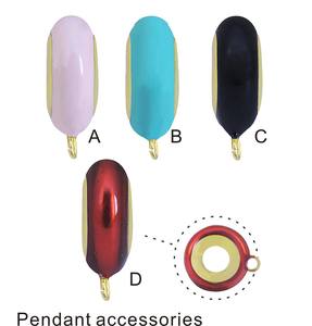 <span class=keywords><strong>Perles</strong></span> d'espacement en acier inoxydable de haute qualité pour la fabrication de pendentifs DIY, plaquées or, diamètre 8 mm, grand trou, avec cercle ouvert - Product Image 6