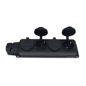 Ip54 16A Châu Âu Không Thấm Nước Ngoài Trời Ổ Cắm Điện 1/2/<span class=keywords><strong>3</strong></span>/4 Cách 3500W Mưa Bìa EU Wifi Tương Thích Công Nghiệp Đèn Chủ Sở Hữu Cơ Sở - Product Image 1