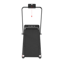 Tapis roulant électrique pliable First Fitness P107 pour usage domestique, moteur 550W, inclinaison à 3 niveaux, machine de course compacte, poignée portable, LED
