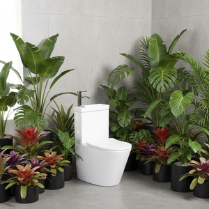 Sunrise Sanitarios Con Lavamanos 2 en 1, toilette avec lavabo, combinaison de toilette et lavabo <span class=keywords><strong>pour</strong></span> économiser de l'espace dans les petites salles de bain - Product Image 4