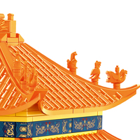 6221 Wange enfants bloc en plastique jouets de construction Hall of Supremi: harmonie dans la cité interdite ancien modèle chinois pour les enfants