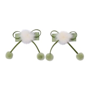 2023 Autumn/Winter Fluffy Hair <b>Clips</b> for Girls, Pom-pom <b>Bows</b>, Cute Hair Accessories, Children's Top <b>Clips</b>, Princess Hair - Product Image 5