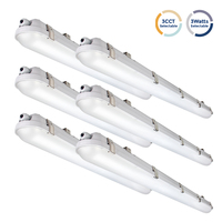Lampe LED industrielle anti-humidité 4FT (120cm) certifiée UL ETL DLC, lot de 6, 60W 50W 40W, type DDD