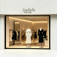 Insegna 3D in Acciaio Inox Spazzolato Personalizzata, Logo Commerciale da Parete, Decorazione Pubblicitaria IP65 Impermeabile per Negozi di Abbigliamento