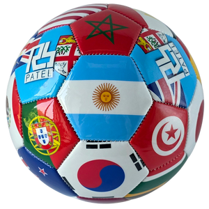 Pallone <span class=keywords><strong>da</strong></span> <span class=keywords><strong>Calcio</strong></span> in PVC Stampato con Bandiera Nazionale, Misura 5, Logo Personalizzato, per Bambini fino a 10 Anni - Product Image 4