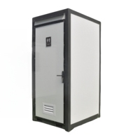 Unità Bagno Moderna per Campeggio, Toilette Mobile Portatile per Cantieri, WC Esterno Monoposto