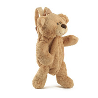 Ours en peluche brun personnalisé, ours en peluche en peluche, sac à dos