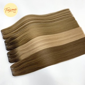 Extension per capelli con nastro invisibile Genius Tape Weft, a doppia tessitura, in capelli umani vergini europei Fasimei, per uso professionale in salone - Product Image 2