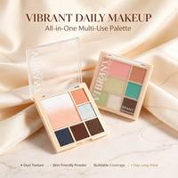 Schimmernde Lidschatten-Palette, Glatte Farbenfrohe Lidschatten-Palette, Private Label Lebendige Make-up Multi-Use Lidschatten-Palette