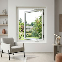 Solution de construction de qualité professionnelle, prix abordables, approvisionnement stable, fenêtres en vinyle à ouverture à manivelle P85 avec dimensions personnalisées