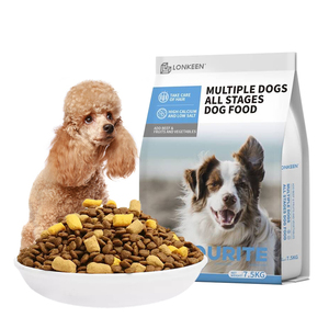 Comida seca para perros adultos de raza grande, croquetas extragrandes, controles de soporte para articulaciones, peso, previene la displasia de cadera, comida para perros - Product Image 1